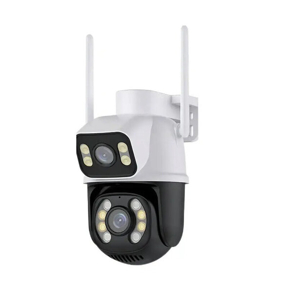 Smartlife Domotica Beveiligingscamera 6MP dual-lens PTZ met 360 zicht, Wit