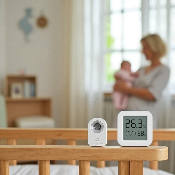 Smartlife Domotica Thermometer en Hygrometer voor binnenklimaat met real time monitoring en app bediening