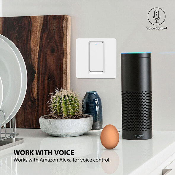 Smartlife Domotica 3-voudige slimme inbouw lichtschakelaar Zigbee met Tuya Smart Life bediening (wit)