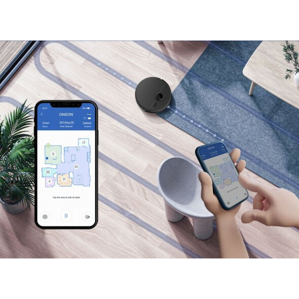 Smartlife Domotica Robotstofzuiger voor vloeren met 3 in 1 functie stofzuigen vegen en dweilen
