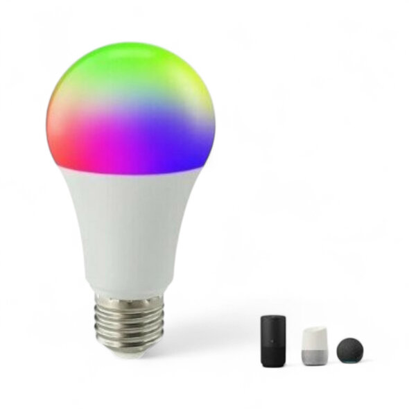 Smartlife Domotica Slimme E27-lampen set van 2 met RGB, instelbare wittonen, wifi en dimfunctie