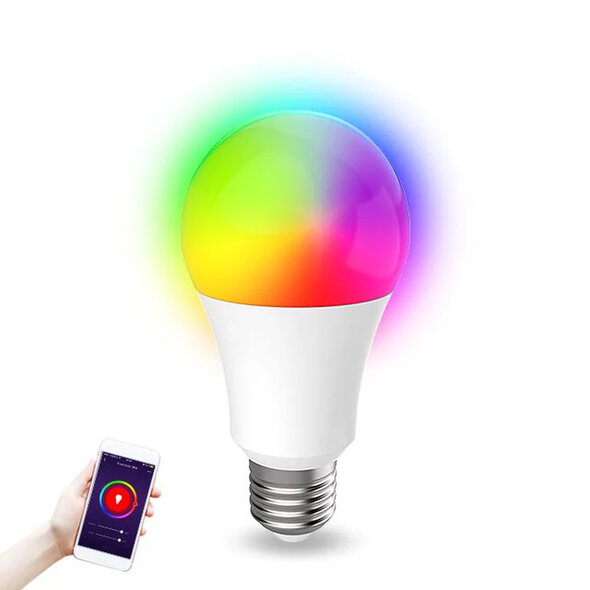 Smartlife Domotica Slimme E27-lampen set van 2 met RGB, instelbare wittonen, wifi en dimfunctie