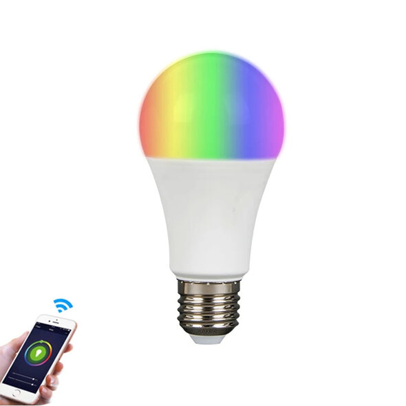 Smartlife Domotica Smart lamp E27 met RGB en instelbaar wit licht via wifi en app