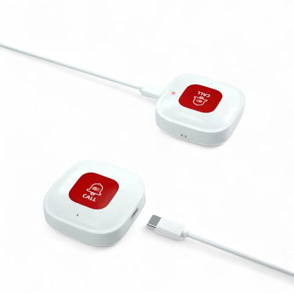 Smartlife Domotica Smart SOS noodknop binnengebruik met WiFi connectiviteit en lange batterijduur tot 365 dagen