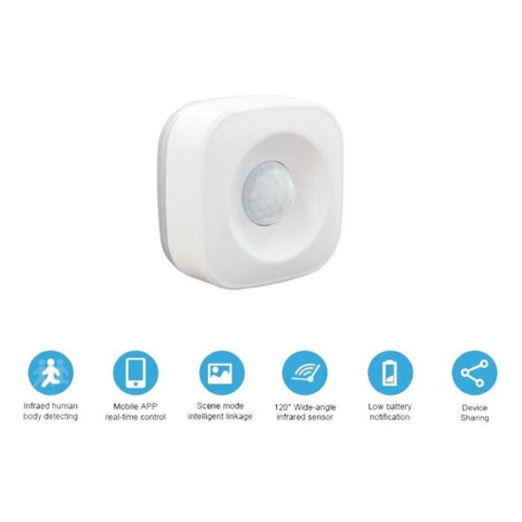 Smartlife Domotica Bewegingssensor voor smart home systeem met dual connectiviteit en detectieafstand tot 5 meter