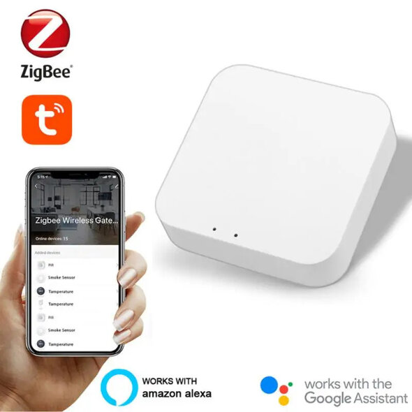 Smartlife Domotica Zigbee gateway 3.0 voor maximaal 100 apparaten, wifi 2,4 GHz, wit