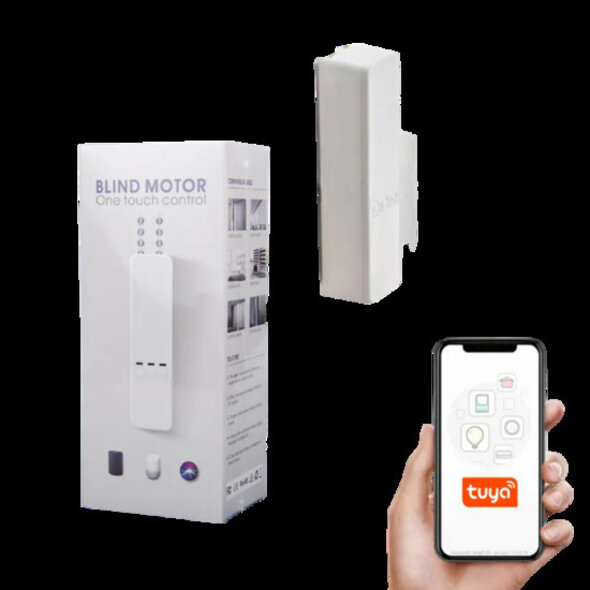 Smartlife Domotica Rolgordijn motor WiFi 2.4GHz voor 38 mm buis, 230V netstroom, wit