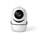 Smartlife Domotica Beveiligingscamera voor binnen 1080P HD 360 draaibaar, nachtzicht 10 m, wit