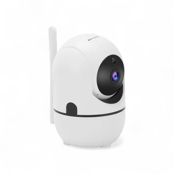 Smartlife Domotica Beveiligingscamera voor binnen 1080P HD 360 draaibaar, nachtzicht 10 m, wit