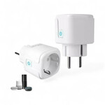 Smartlife Domotica Slimme wifi stekker met energiemeter en 16A belasting, wit