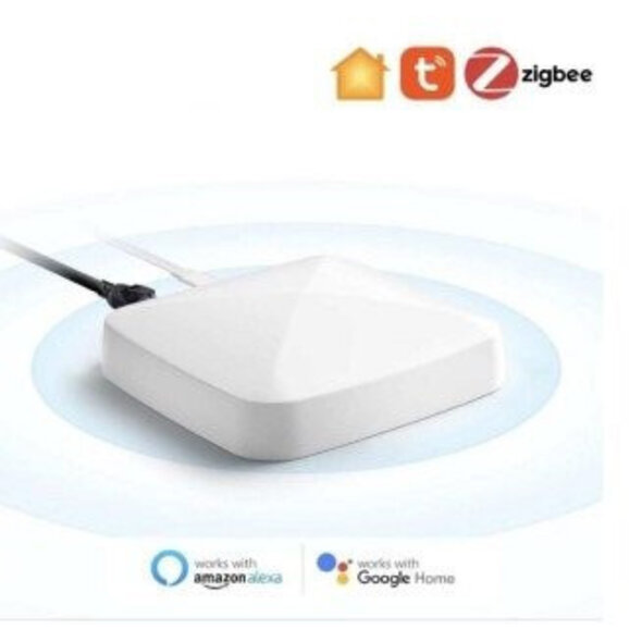 Smartlife Domotica Gateway voor ZigBee en Matter met bekabelde verbinding, zwart