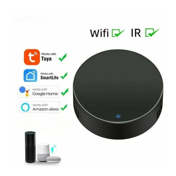 Smartlife Domotica Universele IR-afstandsbediening, wit, WiFi 2.4GHz, app-bediening, zelflerende functie