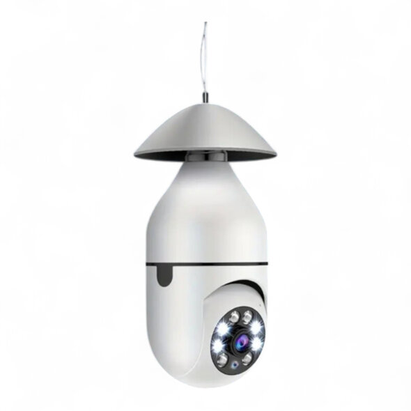 Smartlife Domotica Camera lamp | E27 fitting | 360 draaibaar | 1080P | Wit