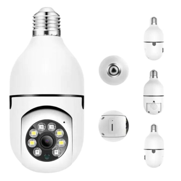 Smartlife Domotica Camera lamp | E27 fitting | 360 draaibaar | 1080P | Wit