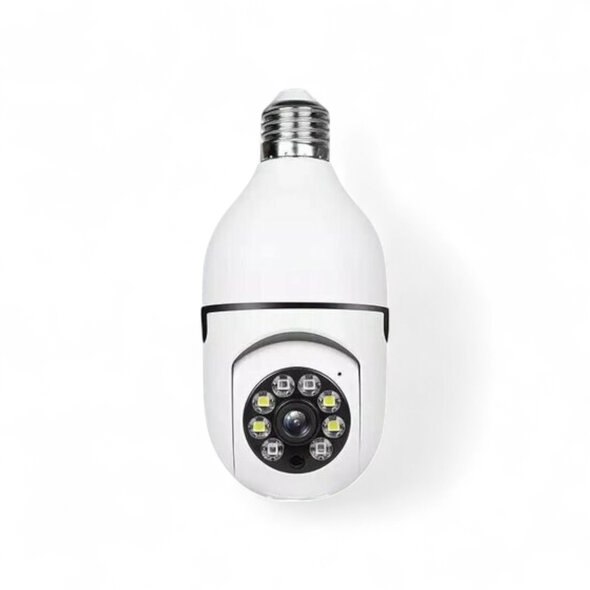 Smartlife Domotica E27 camera lamp 360 panoramisch Full HD 1080p wit