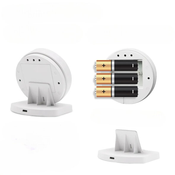 Smartlife Domotica Thermostaat voor CV met WiFi (Tuya), touchscreen en 433MHz ontvanger - Wit