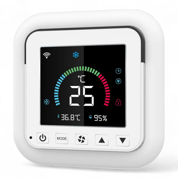 Smartlife Domotica Airco afstandsbediening met wifi en infrarood voor warmtepomp en airco wit