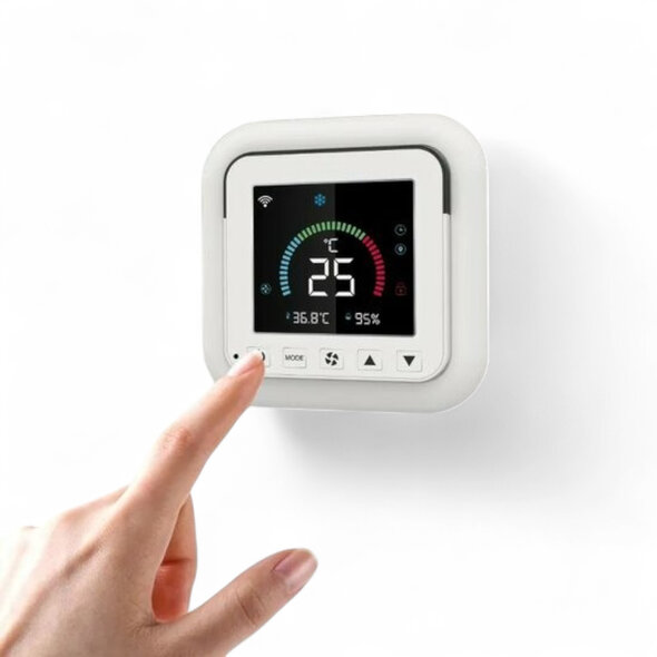 Smartlife Domotica Airco afstandsbediening met wifi en infrarood voor warmtepomp en airco wit