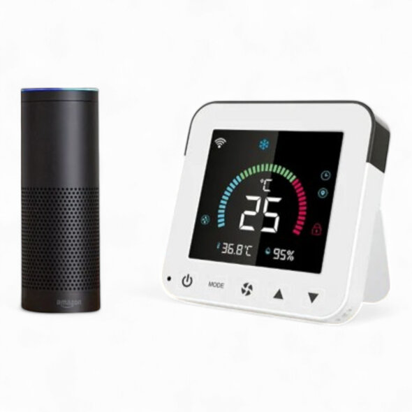 Smartlife Domotica Airco afstandsbediening met wifi en infrarood voor warmtepomp en airco wit
