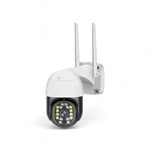 Smartlife Domotica Beveiligingscamera buiten 1080P IP65 nachtzicht 15 m bewegingsdetectie wit WiFi