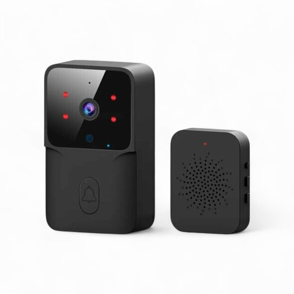 Smartlife Domotica Wifi deurbel camera voor binnen en buiten met hoge resolutie nachtzicht en tweeweg audio