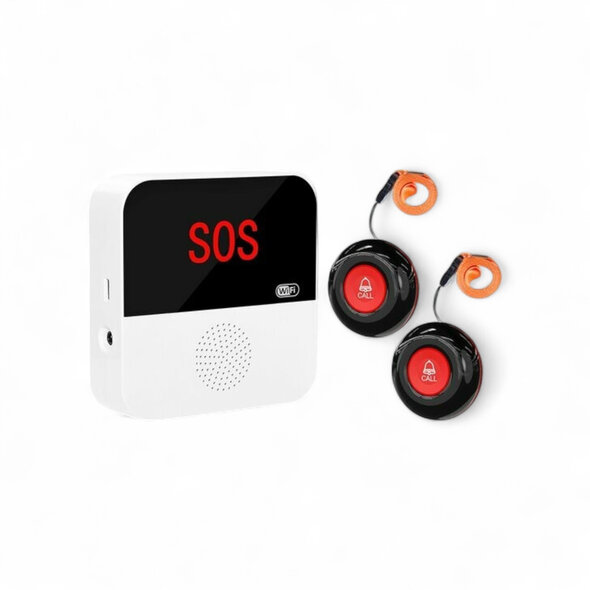 Smartlife Domotica SOS Knop voor ouderen met 24Ghz technologie en flexibele installatie voor directe noodoproep