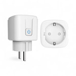 Smartlife Domotica Slimme stekkers 3-pack met wifi en Bluetooth en energiemeter in wit
