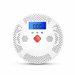 Smartlife Domotica Witte koolmonoxidemelder met display en WiFi met alarm bij 128 ppm