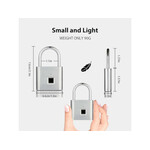 Smartlife Domotica Biometrisch hangslot voor bagage lockers en poorten met vingerafdruk ontgrendeling