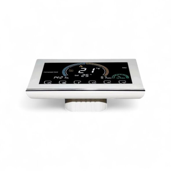 Smartlife Domotica Inbouw thermostaat voor CV met WiFi en touchscreen, wit