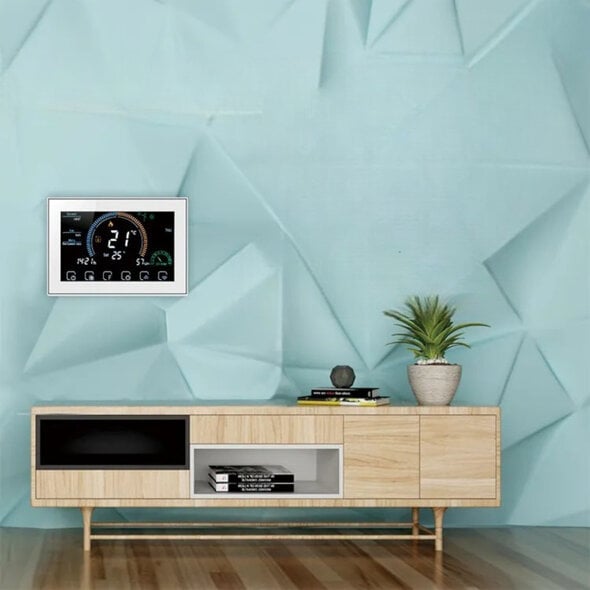 Smartlife Domotica Inbouw thermostaat voor CV met WiFi en touchscreen, wit