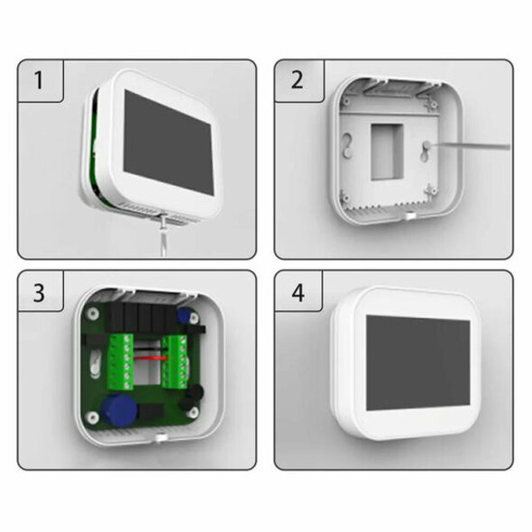 Smartlife Domotica Wifi opbouw thermostaat voor CV en boilers met energiebeheer en spraakbesturing via app