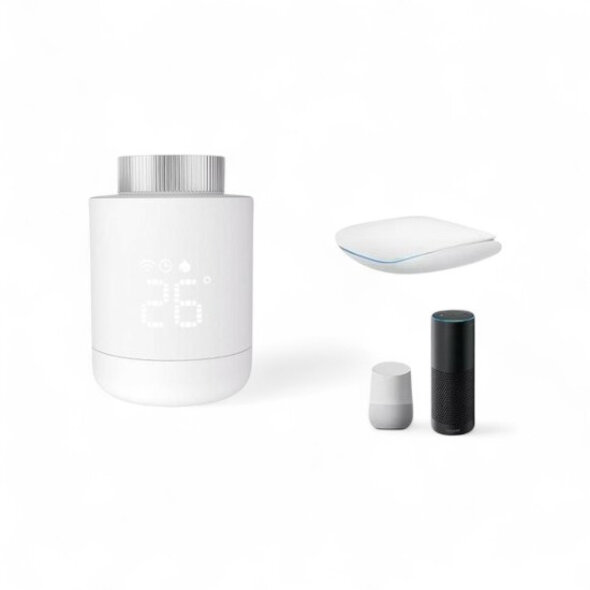 Smartlife Domotica Radiatorknop met WiFi-bediening zonder gateway, wit