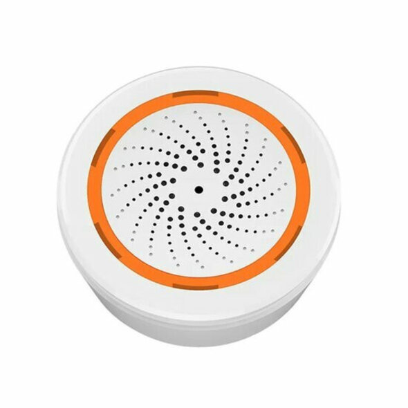 Smartlife Domotica Draadloze Zigbee sirene 90dB met USB-C of batterijvoeding, wit