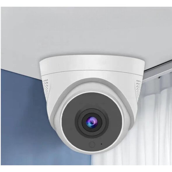 Smartlife Domotica Beveiligingscamera dome 4MP voor plafondmontage, wit, met nachtzicht en Tuya-app