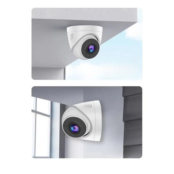 Smartlife Domotica Beveiligingscamera dome 4MP voor plafondmontage, wit, met nachtzicht en Tuya-app