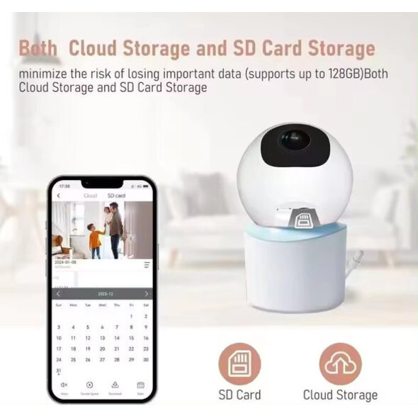 Smartlife Domotica 4MP Camera voor Optimale Veiligheid voor uw baby