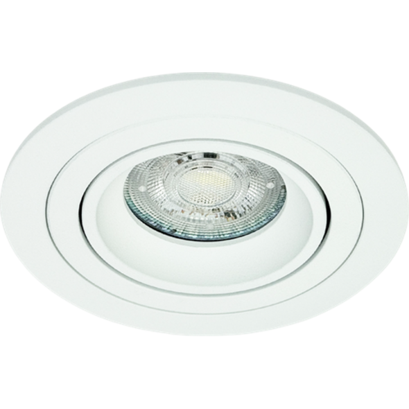 Sigmalicht Inbouwspot armatuur Nova rond wit, kantelbaar