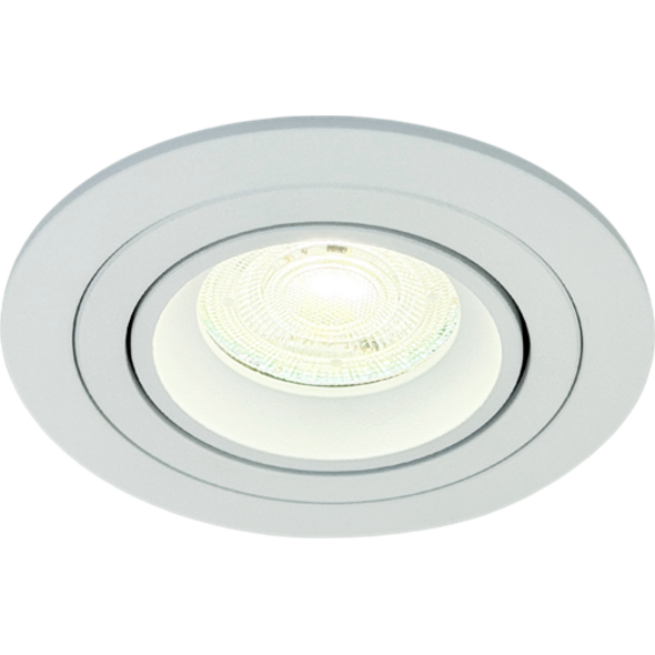 Sigmalicht Inbouwspot armatuur Nova rond wit, kantelbaar