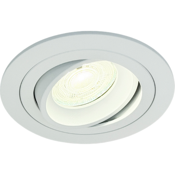 Sigmalicht Inbouwspot armatuur Nova rond wit, kantelbaar