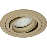 Sigmalicht Inbouwspot armatuur Nova rond champagne, kantelbaar