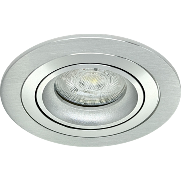 Sigmalicht Inbouwspot armatuur Nova rond aluminium, kantelbaar