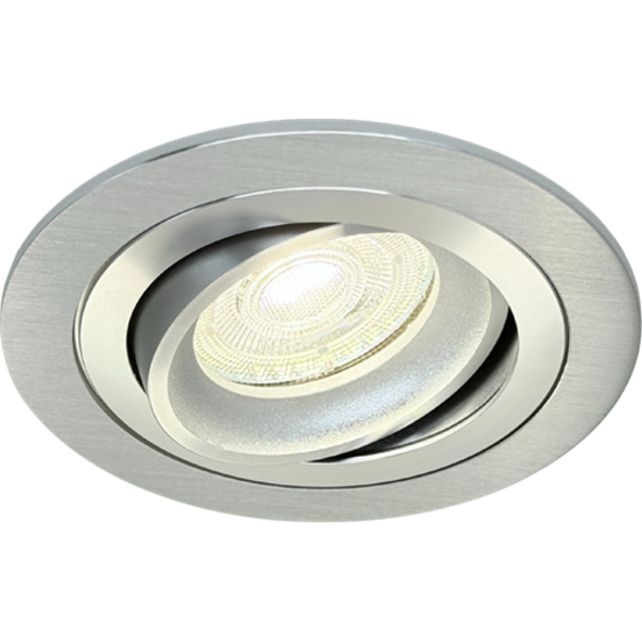Sigmalicht Inbouwspot armatuur Nova rond aluminium, kantelbaar