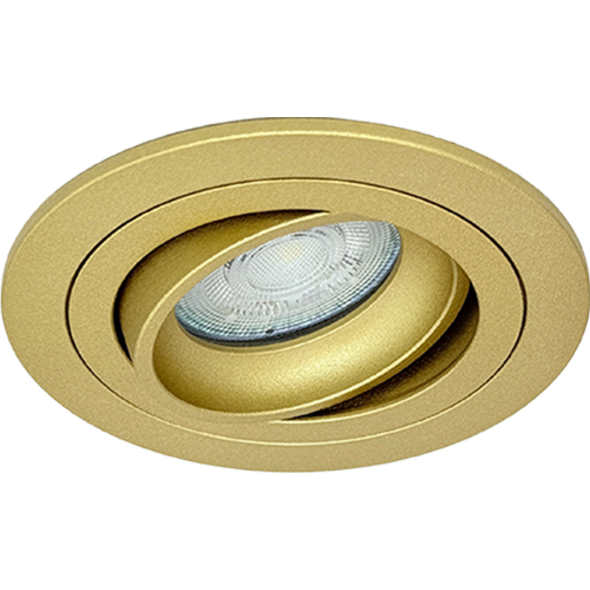 Sigmalicht Inbouwspot armatuur Nova rond goud, kantelbaar