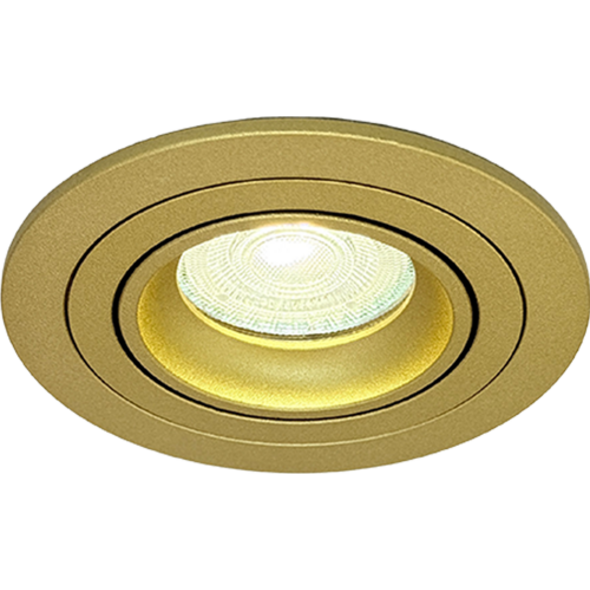 Sigmalicht Inbouwspot armatuur Nova rond goud, kantelbaar