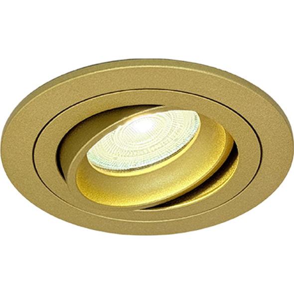 Sigmalicht Inbouwspot armatuur Nova rond goud, kantelbaar