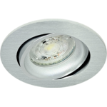 Sigmalicht Inbouwspot armatuur Varo rond aluminium, kantelbaar