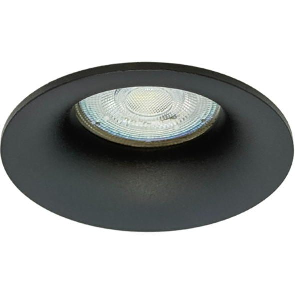 Sigmalicht Inbouwspot armatuur Smooth rond zwart