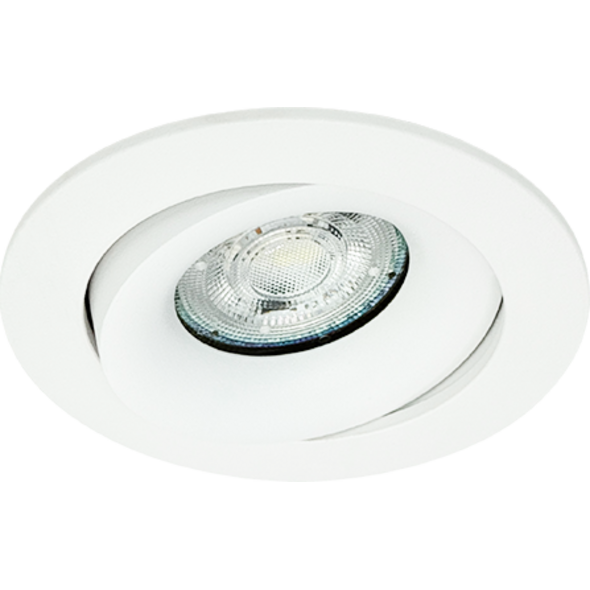 Sigmalicht Inbouwspot armatuur Oreo rond wit, kantelbaar