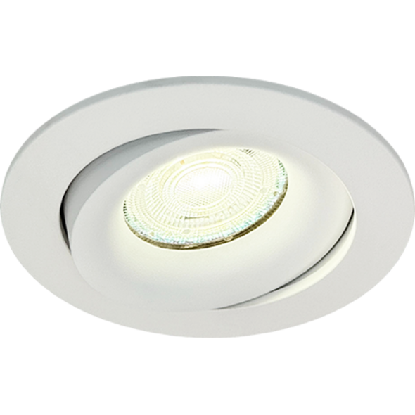 Sigmalicht Inbouwspot armatuur Oreo rond wit, kantelbaar